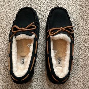 Black Ugg slippers. Never worn